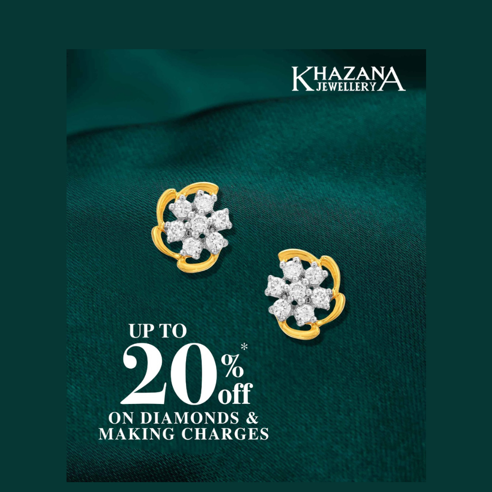 Khazana Jewellery Latest Enjoy 20 Percentage off on diamonds & making charges